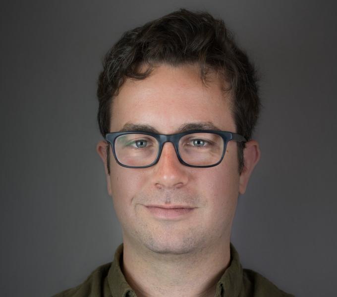 Portrait on gray background